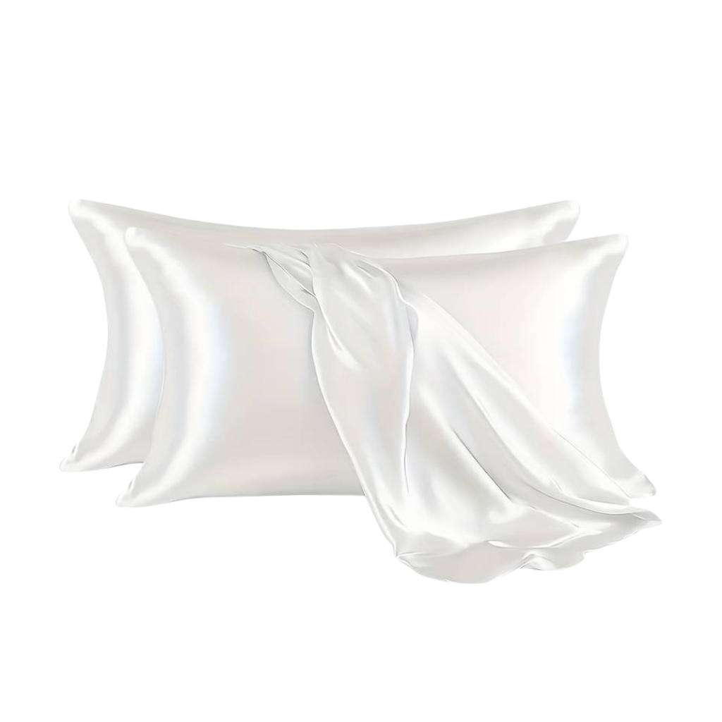 One pair of soft satin pillowcases included in the Winter Wonderland Gift Box for a luxurious sleep experience.